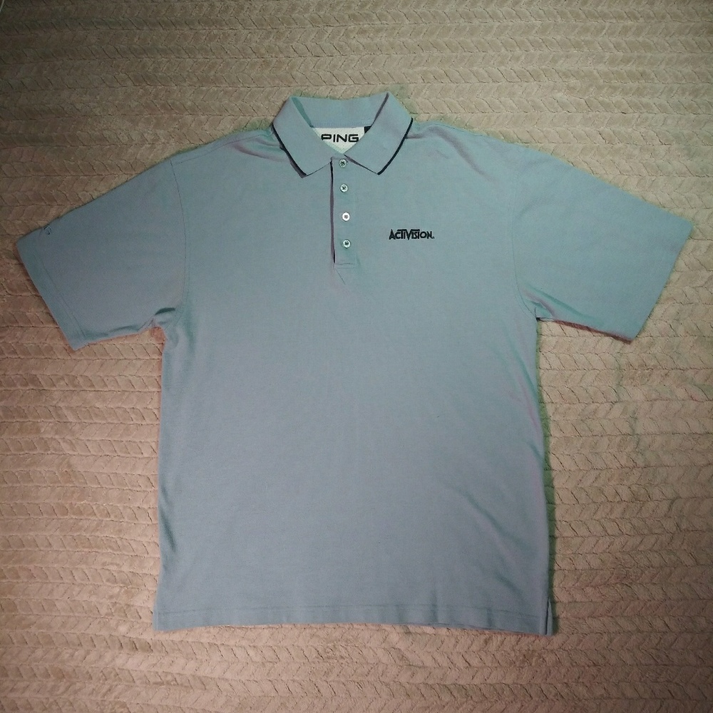 PING Golf Polo Shirt Activision Size Large